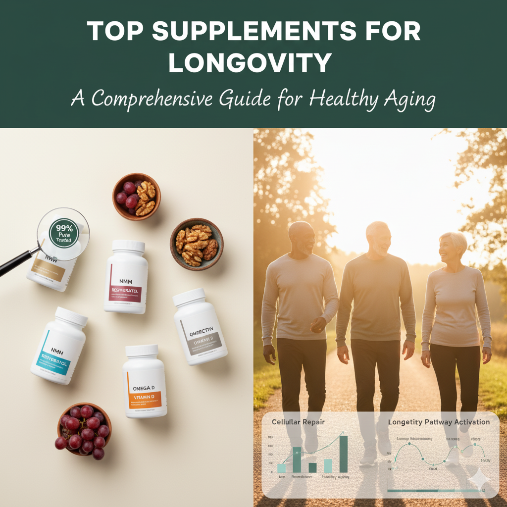 Top Supplements for Longevity: A Comprehensive Guide for Healthy Aging