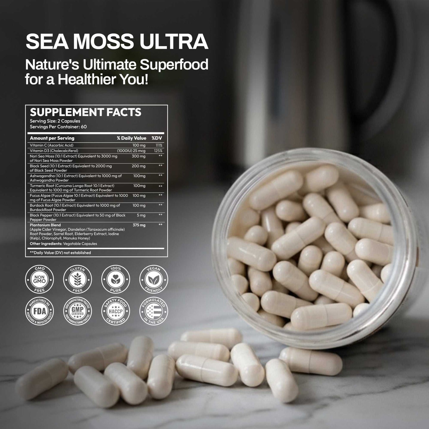 Organic Plantanium Sea Moss