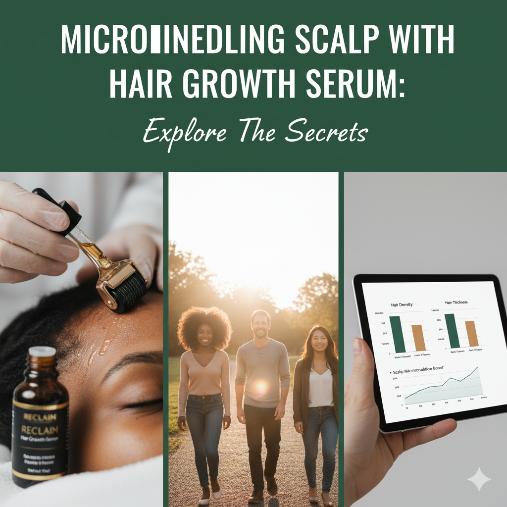 Microneedling Scalp with Hair Growth Serum