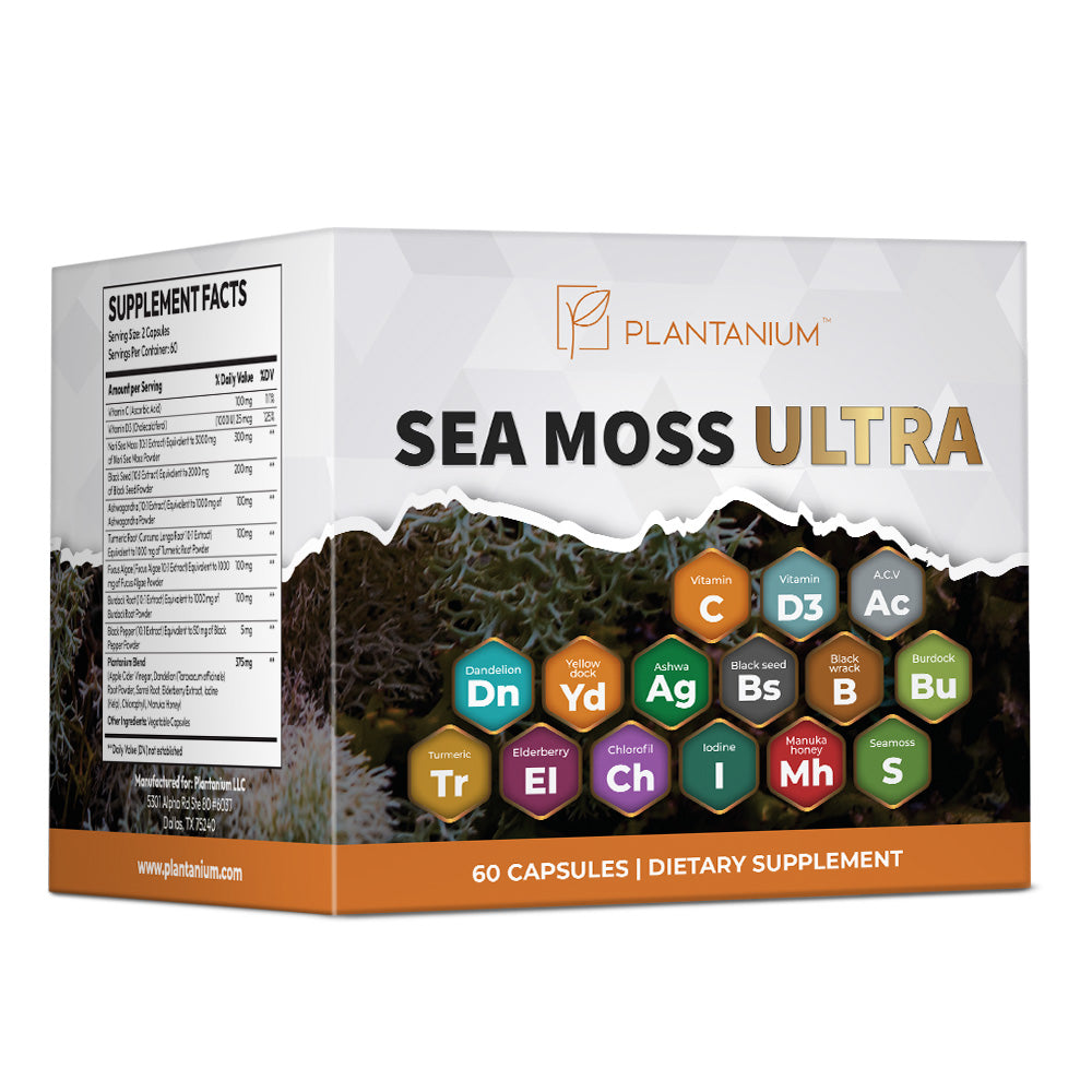 Organic Plantanium Sea Moss Ultra Capsules