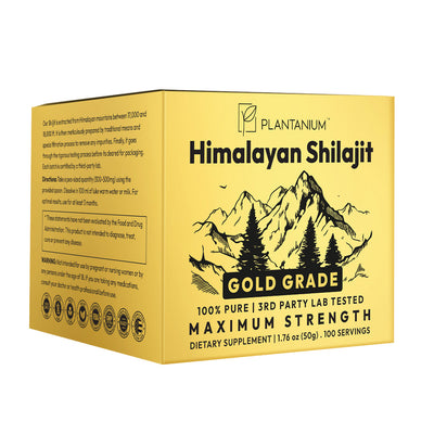 Premium Pure Himalayan Shilajit Resin Gold Grade