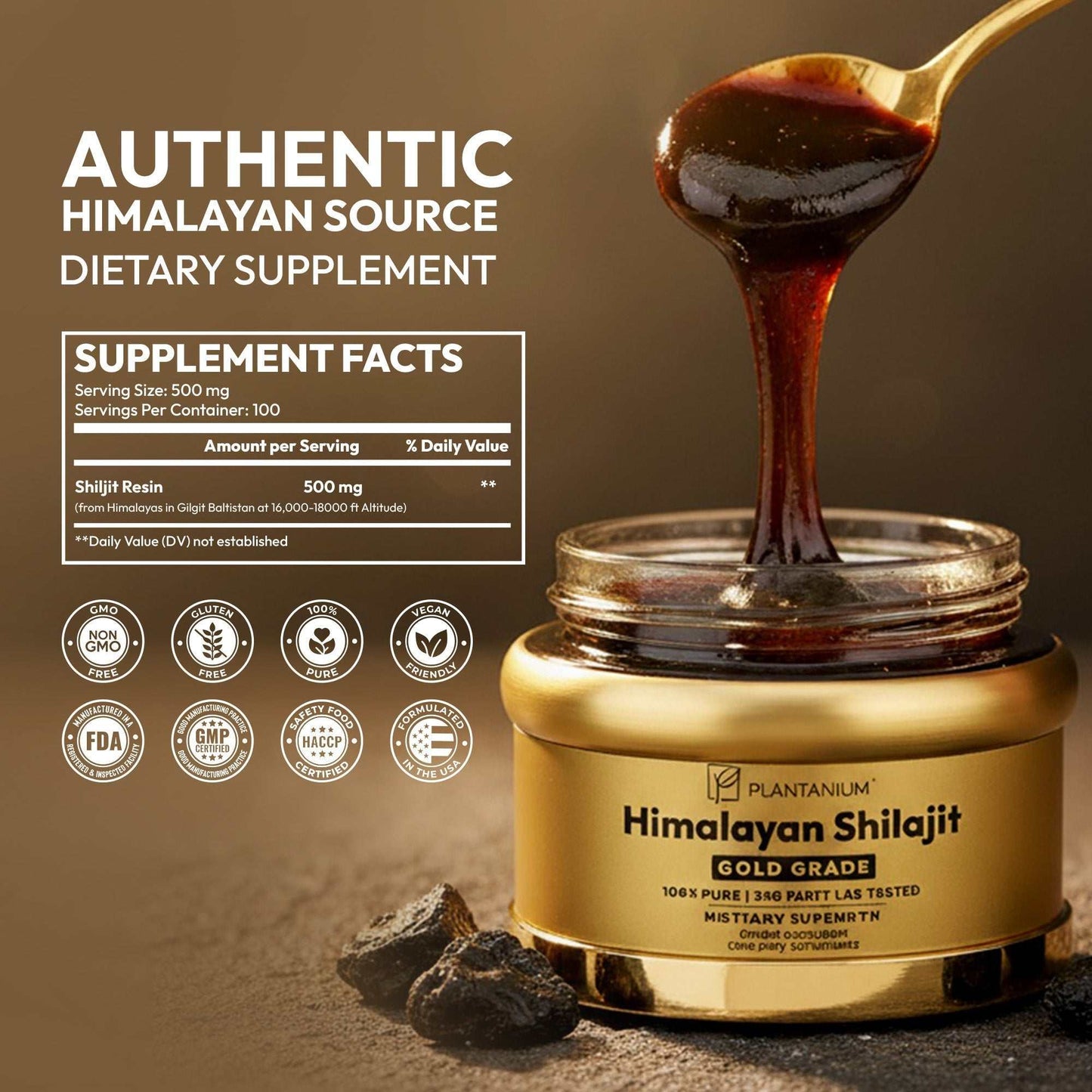 Premium Pure Himalayan Shilajit Resin