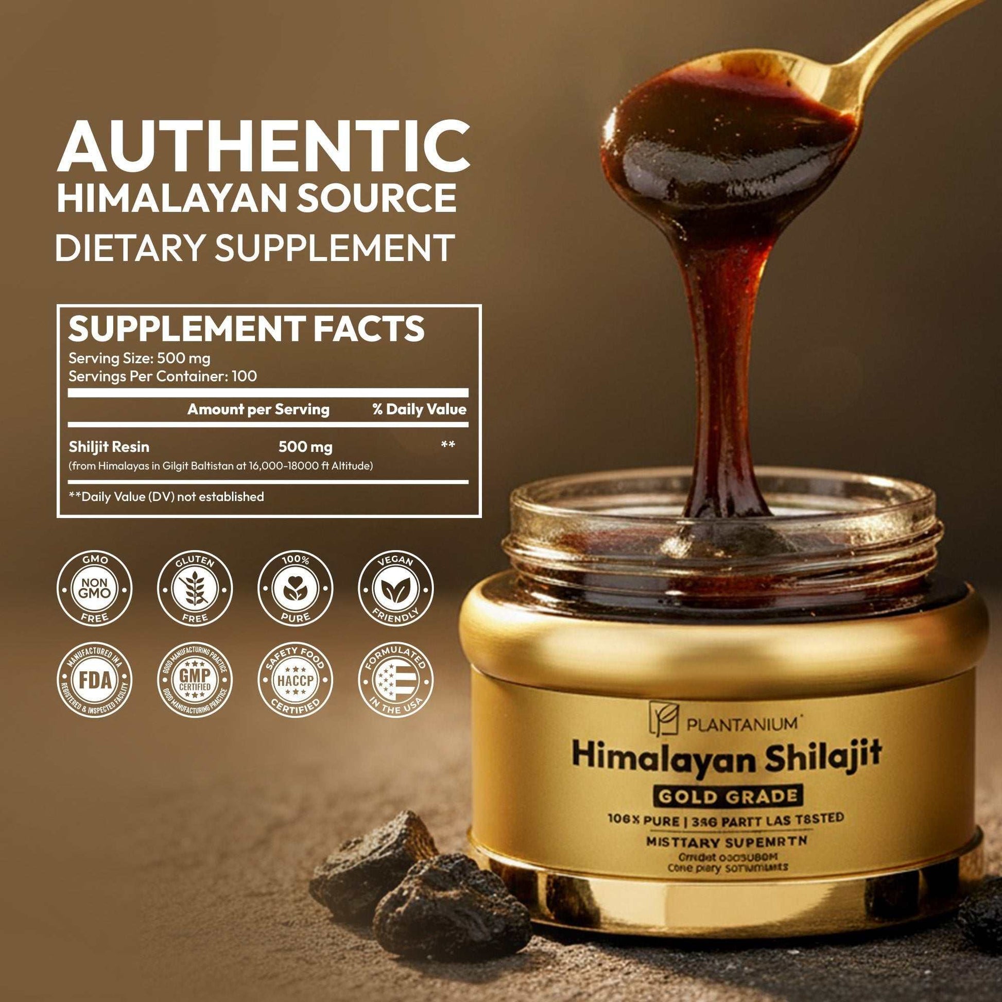 Premium Pure Himalayan Shilajit Resin