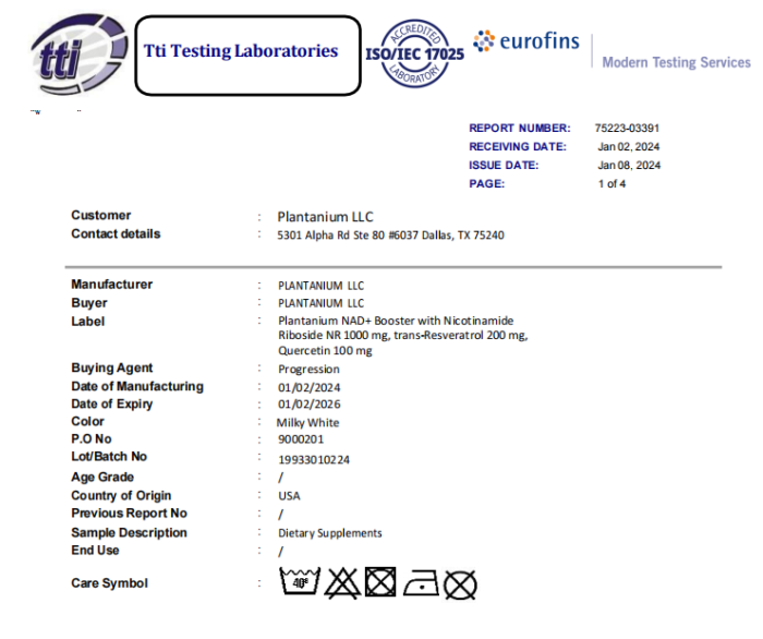 Third Party testing certificate for NR